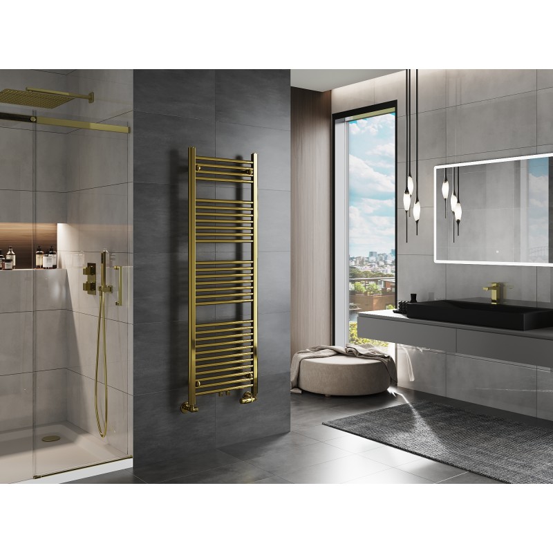 Mexen Mars radiateur de salle de bain 1500 x 500 mm, 494 W, doré - W110-1500-500-00-50