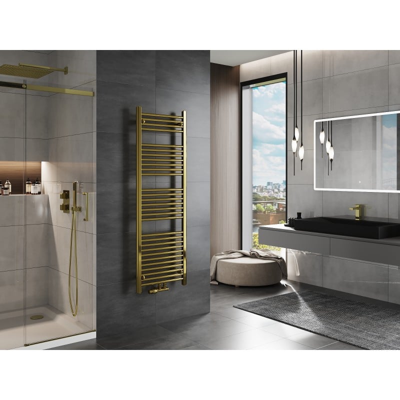 Mexen Mars radiateur de salle de bain 1500 x 500 mm, 494 W, doré - W110-1500-500-00-50