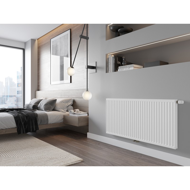 Mexen CC11 radiateur plat 400 x 2600 mm, raccordement inférieur central, 1685 W, blanc - W6C11-040-260-00