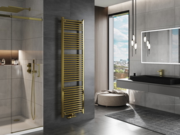 Mexen Mars radiateur de salle de bains 1800 x 500 mm, 643 W, doré - W110-1800-500-00-50