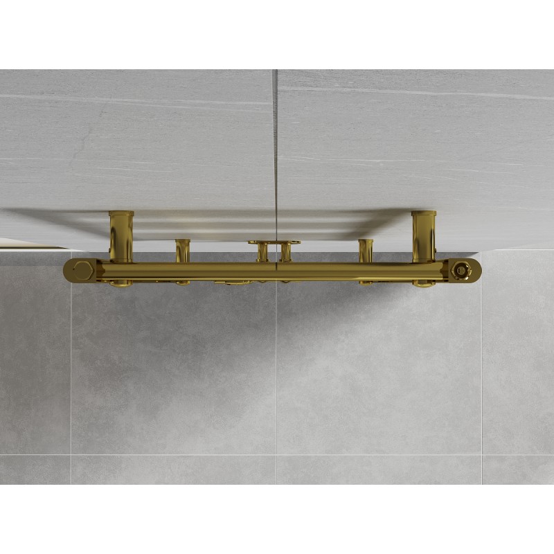 Mexen Mars radiateur de salle de bains 1800 x 500 mm, 643 W, doré - W110-1800-500-00-50