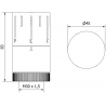 Mexen tête thermostatique pour radiateur, chrome - W908-005-01