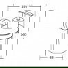 Mexen Tiber distributeur de savon, Chrome - 7050540-00