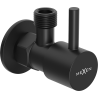 Mexen R1 vanne d'angle pour robinet 1/2"x3/8", noir - 79970-70