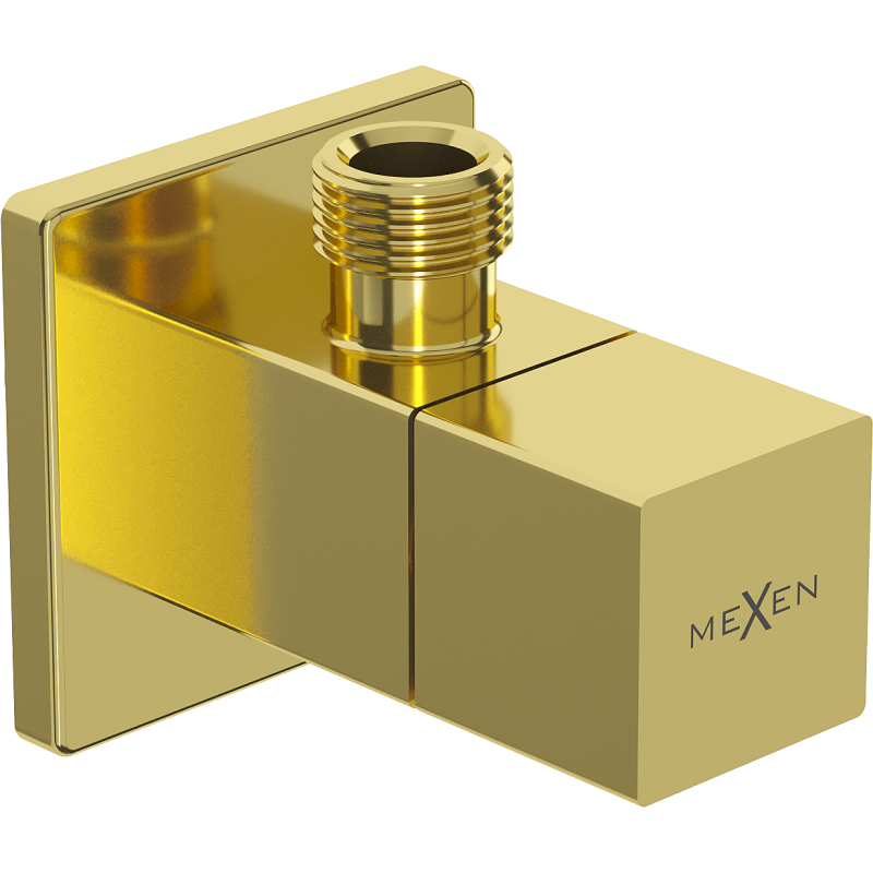 Mexen S valve d'angle pour robinet 1/2"x3/8", doré - 79971-50