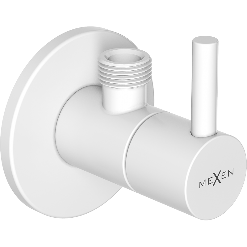 Mexen R2 vanne angulaire pour robinetterie 1/2"x3/8", blanc - 79972-20