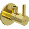 Mexen R2 vanne d'angle pour robinet 1/2"x3/8", doré - 79972-50