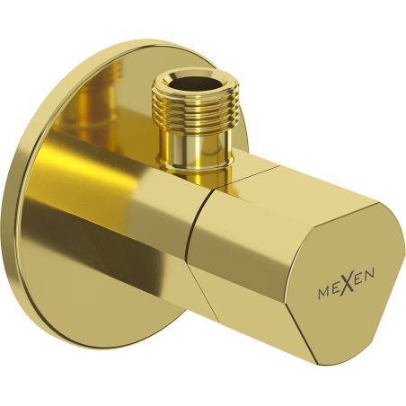 Mexen T vanne d'angle pour robinet 1/2"x3/8", doré - 79973-50