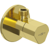 Mexen T vanne d'angle pour robinet 1/2"x3/8", doré - 79973-50