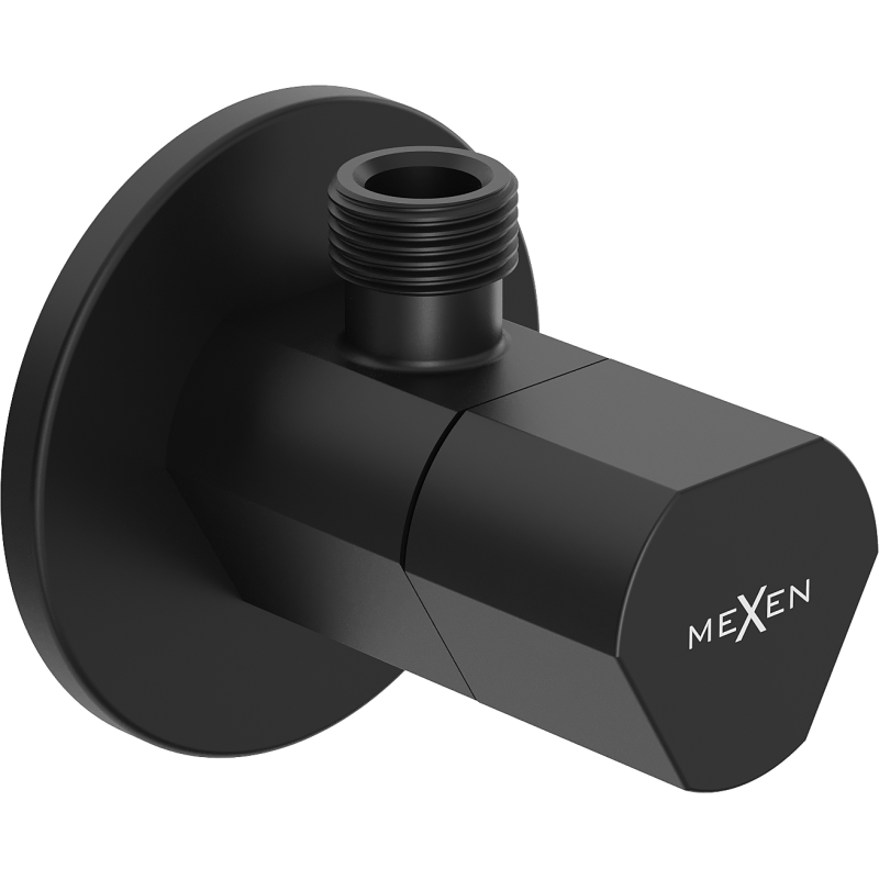 Mexen T vanne d'angle pour robinet 1/2"x3/8", noir - 79973-70