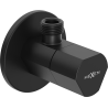 Mexen T vanne d'angle pour robinet 1/2"x3/8", noir - 79973-70