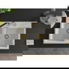 Mexen Hektor évier en granit 2 bacs 800 x 480 mm, blanc, siphon doré - 6521802000-20-G