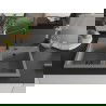 Mexen Hektor évier en granit à 2 bacs 800 x 480 mm, gris, siphon noir - 6521802000-71-B