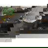 Mexen Hektor évier en granit à 2 bacs 800 x 480 mm, noir/doré métallisé, siphon doré - 6521802000-75-G