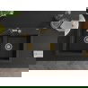 Mexen Hektor évier en granit à 2 bacs 800 x 480 mm, noir/doré métallisé, siphon doré - 6521802000-75-G