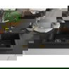 Mexen Hektor évier en granit 2 bacs 800 x 480 mm, noir, siphon doré - 6521802000-77-G