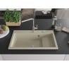 Mexen Omar évier en granit 1 bac 800 x 480 mm, beige, siphon chromé - 6520801005-69