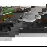 Mexen Omar évier en granit 1 bac 800 x 480 mm, noir/métallisé argenté, siphon chromé - 6520801005-73