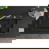 Mexen Omar évier en granit 1 bac 800 x 480 mm, noir/métallisé argenté, siphon chromé - 6520801005-73