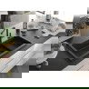 Mexen Omar évier en granit 1-cuve 800 x 480 mm, noir/argent métallisé, siphon noir - 6520801005-73-B