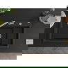 Mexen Omar évier en granit 1 bac 800 x 480 mm, noir/doré métallisé, siphon chromé - 6520801005-75
