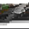 Mexen Omar évier en granit 1 bac 800 x 480 mm, noir moucheté, siphon noir - 6520801005-76-B