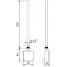 Mexen FA-05W élément chauffant électrique 300 W, blanc - W958-0300-20