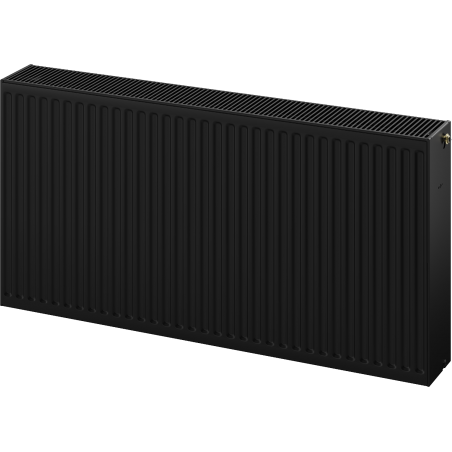 Radiateur à panneaux Mexen CV33 400 x 1400 mm, connexion inférieure, 2364 W, noir - W633-040-140-70