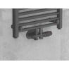Mexen vanne de radiateur coudée, Duplex, DN50, anthracite - W907-000-66