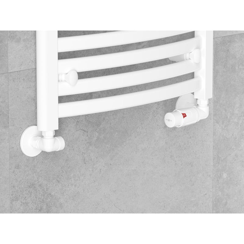 Mexen Uni-Term vannes de radiateur axiales, blanches - W903-000-20