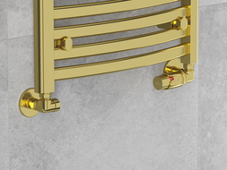 Mexen vannes de radiateur axiales, dorées - W903-000-50