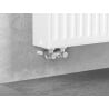Mexen vanne de radiateur à deux tubes DN50, coudée 1/2"x16 mm, nickel - W911-016-01