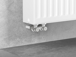 Mexen Uni-Term valve de radiateur bitube DN50, angle 1/2"x16 mm, nickel - W911-016-01