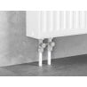 Mexen vanne de radiateur deux tubes DN50, droit 1/2"x16 mm, nickel - W912-016-01