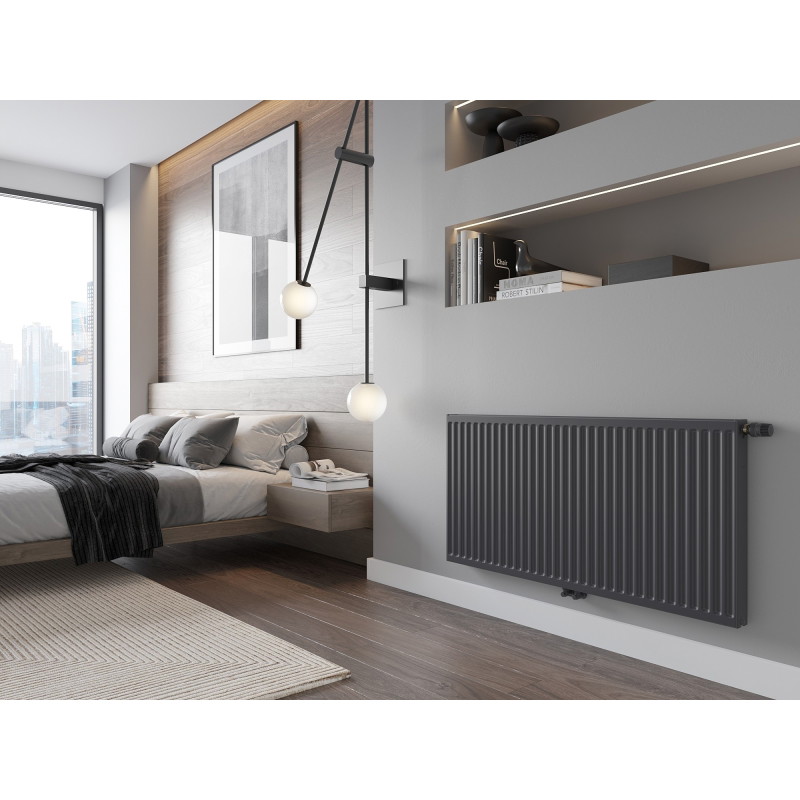 Mexen CC11 radiateur plat 900 x 3000 mm, raccordement inférieur central, 3820 W, anthracite - W6C11-090-300-66