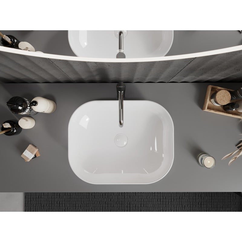 Mexen Rosa lavabo à poser 50 x 40 cm, blanc - 21095000