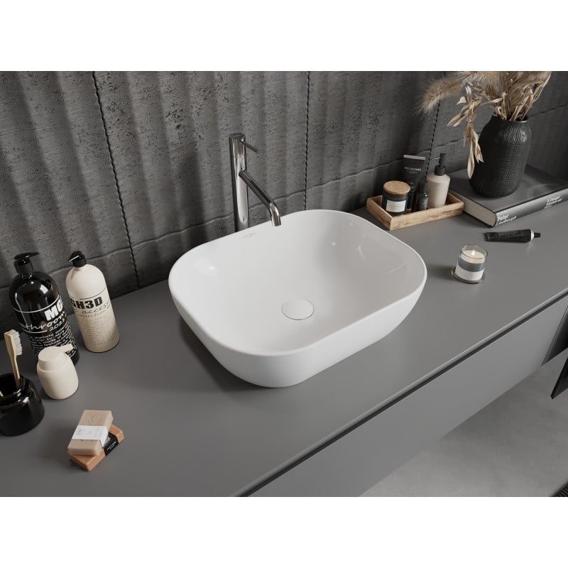 Mexen Rosa lavabo à poser 50 x 40 cm, blanc - 21095000