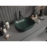 Mexen Rosa lavabo à poser 50 x 40 cm, vert foncé mat - 21095047