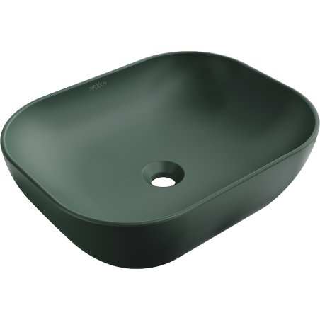 Mexen Rosa lavabo à poser 50 x 40 cm, vert foncé mat - 21095047