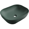 Mexen Rosa lavabo de comptoir 50 x 40 cm, Vert foncé mat - 21095047