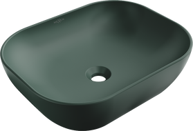 Mexen Rosa lavabo de comptoir 50 x 40 cm, Vert foncé mat - 21095047