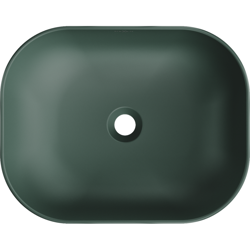 Mexen Rosa lavabo à poser 50 x 40 cm, vert foncé mat - 21095047