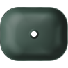Mexen Rosa lavabo à poser 50 x 40 cm, vert foncé mat - 21095047