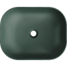 Mexen Rosa lavabo de comptoir 50 x 40 cm, Vert foncé mat - 21095047