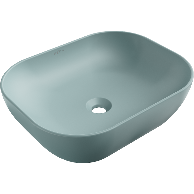 Mexen Rosa lavabo encastré 50 x 40 cm vert clair mat - 21095048