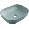 Mexen Rosa lavabo encastré 50 x 40 cm vert clair mat - 21095048