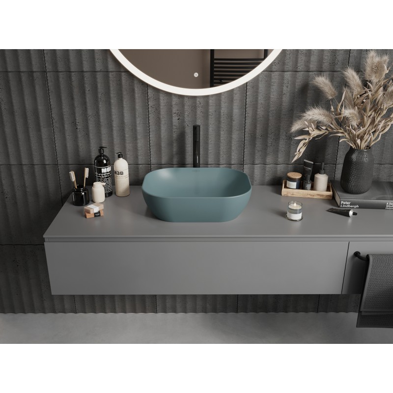 Mexen Rosa lavabo à poser 50 x 40 cm vert clair mat - 21095048