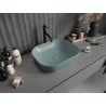 Mexen Rosa lavabo encastré 50 x 40 cm vert clair mat - 21095048