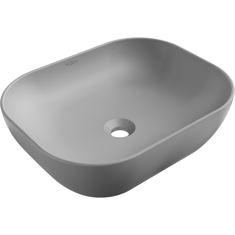 Mexen Rosa lavabo à poser 50 x 40 cm gris clair mat - 21095061
