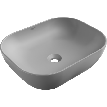 Mexen Rosa lavabo de comptoir 50 x 40 cm Gris clair mat - 21095061